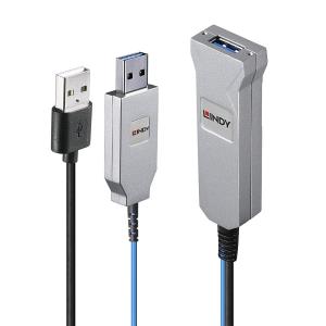 LINDY Cable Fibre Optic - USB 3.0 USB-a Male - USB-a Female - 30m