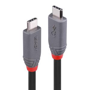 LINDY Cable - USB 4.0 - USB-c - Anthraline  - 80cm