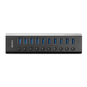 LINDY 10 Port USB 3.0 Hub With On/off Switches