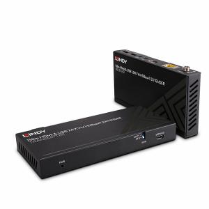 LINDY CAT6 Hdmi 4k60 USB 2.0 Hdbaset KVM Extender 150m