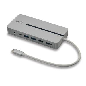 LINDY USB-c Mini Docking Station Dst-mx Duo - Dual Display 4k - 100w Pass-through Charging