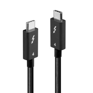 LINDY Cable Thunderbolt 4 - USB Type C Male With Emark To Male - 1m - Black