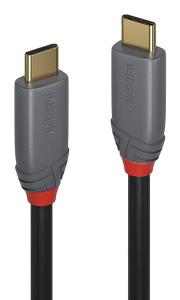 LINDY Cable - USB-c - USB-c - 3m 10gbps - Black Anthraline With Power Delivery 100w