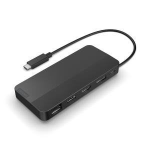 LENOVO USB-C Dual Display Travel Dock - HDMI 2.1 /  DP 1.4 / USB-A / 2x USB-C 10 Gbps / GbE  - 65W USB Power Delivery - without power adapter