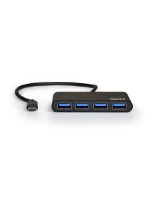 PORT DESIGNS USB Hub 4 Ports Type C