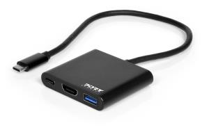 PORT DESIGNS Mini Docking Station USB-c - USB-c / USB-a / Hmdi  - 60w Power delivery