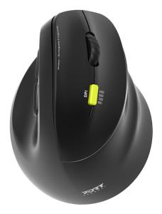 PORT DESIGNS Ergonomic mouse - ERGO - 2.4GHz Bluetooth - Right-Hand - Rechargeable