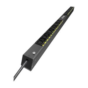 EATON CORPORATION Basic G4 Rack PDU, 0U, 22.5U, C20 input, 3m cord, 1ph, 3.7kW, 16A, 200-240V, 24 outlets (12)C13, (12)C39