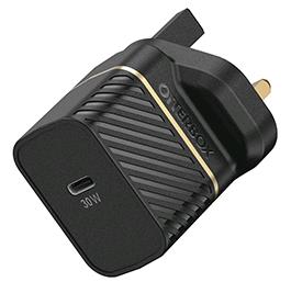 OTTERBOX Wall Charger 30w Gan 1x USB-c 30w USB-pd Black Uk
