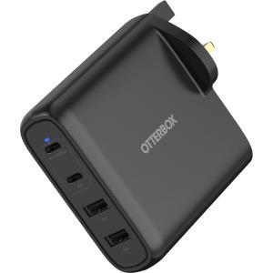 OTTERBOX Standard Wall Charger 100W GaN UK - 2X USB-C + 2X USB-A USB-PD