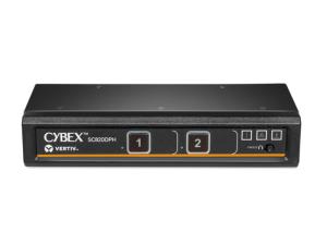 VERTIV CYBEX SC Universal DP/H Secure KVM Switch 2-Port Single Display PP4.0