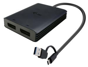 I-TEC ELECTRONICS USB-a / USB-c Dual 4k/60 Hz DisplayPort Video Adapter