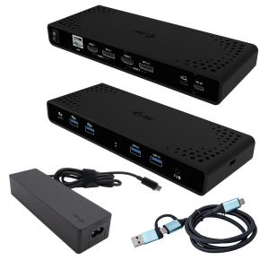I-TEC ELECTRONICS Docking Station - Dual 4k - Power Delivery 85w + Charger 100w