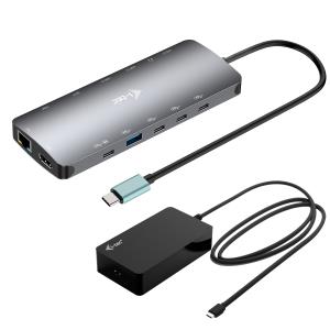 I-TEC ELECTRONICS USB-c Metal Nano 3x Display Docking Station - USB-c -  Power Delivery 140w With  Universal Charger 140 W
