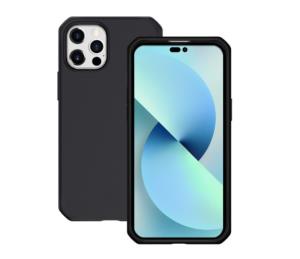 MOBILIS Case For iPhone 14 Pro Solid Black Mat Soft Bag 6.1in