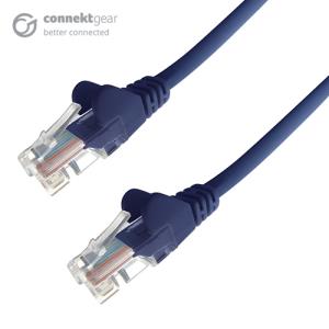 COMPUTER GEAR 0.5M BLUE RJ45 CAT6 UTP STR/FLUSH MOULDED/24AWG