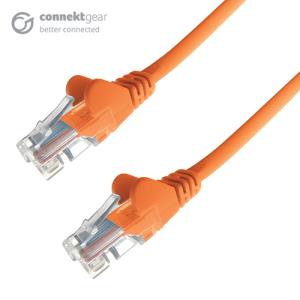COMPUTER GEAR 20M ORANGE RJ45 CAT6 UTP STR/FLUSH MOULDED/24AWG
