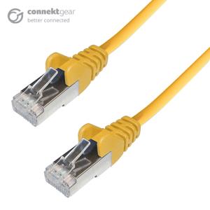 COMPUTER GEAR 1M RJ45 CAT6A SSTP STRANDED FLS MOULDED LS0H NETW CBL YELLOY