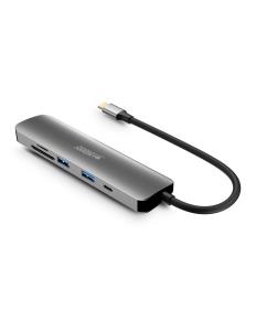 URBAN FACTORY Hubee Hub - 6 In 1 USB-c With 2 USB-a/1 Hdmi 4k/2 Card Readers A