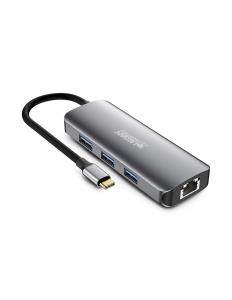 URBAN FACTORY Hubee Hub - 8 In 1 USB-c With 3 USB-a/1 Hdmi 4k/1 Rj45 / 2 Card