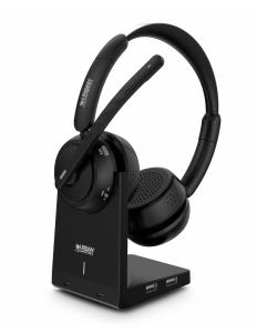 URBAN FACTORY Headset - Movee Max - Bluetooth With Enc Active Noise Canceling And Charging Stand