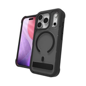 ZAGG Rainier Snap Case with Kickstand iPhone 17 Pro Smoke Black