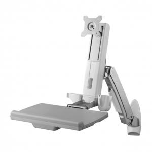 AMER NETWORKS Sit Stand Combo Workstation Wall Mount