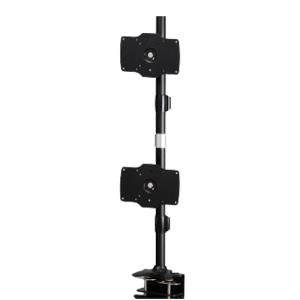 AMER NETWORKS Dual Monitor Vertical Clamp Mount Max32in