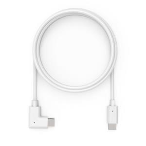 MACLOCKS Right Angle Charging Cable -Charge & Data USB-C to USB-C 90-Degree Cable 2m - White