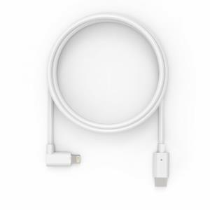 MACLOCKS Right Angle Charging Cable -USB-C Male to 90 Degree Lightning Cable 2m - White
