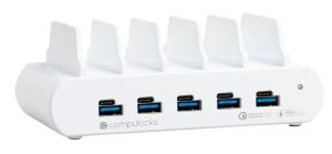 MACLOCKS USB and USB-C 5-Port Multiple Tablet Charging Station - EU Plugs
