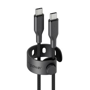 PANZERGLASS Data Transfer Cable - Racing USB-C to USB-C Cable 60W USB 2.0 2M Space Black