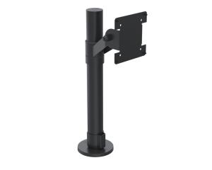 ERGONOMIC SOLUTION Pole With Vesa Mount - On Angled Connection Joint - Black