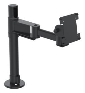 ERGONOMIC SOLUTION Spacepole Screen Mount With 300mm Elbow Arm - Black