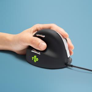 R-GO TOOLS He Ergonomic Mouse - Left Handed - Large - Wired