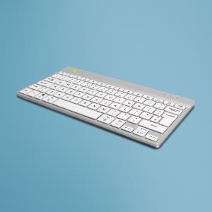 R-GO TOOLS Compact Break Ergonomic - Keyboard - Wireless - White - Qwerty Uk