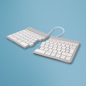 R-GO TOOLS Split Break Ergonomic - Keyboard - Wireless - White - Qwerty Uk