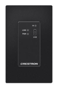 CRESTRON DM Lite 4K Transmitter - USB-C DisplayPort - Signal Extension over CATX Cable - Wall Plate - Black