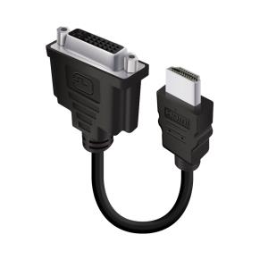 ALOGIC HDMI (M) to DVI-D (F) Adapter Cable - Male to Female - 15cm