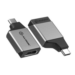 ALOGIC ULCHDMN-SGR USB Graphics Adapter 3840 x 2160 pixels Black, Grey